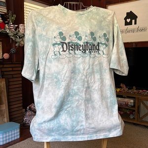 Disneyland Resort Mickey Mouse blue tie dye oversized shirt